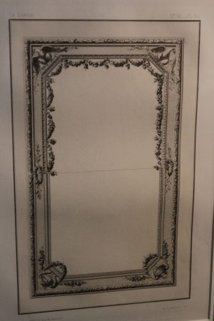 Rapilly Paris antique framed print of mirror design 2