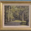 Oil on canvas Woodland scene