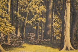 Oil on canvas Woodland scene 4