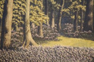 Oil on canvas Woodland scene 3