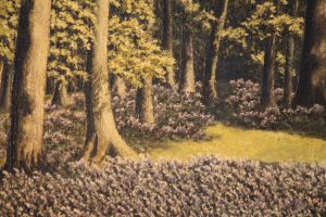 Oil on canvas Woodland scene 2