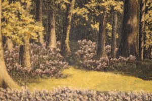 Oil on canvas Woodland scene 1