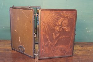 Art Nouveau triptych mirror
