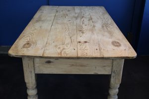 Victorian pine kitchen table 1