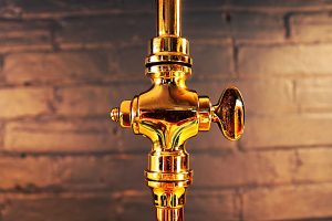 Petite fire branch table lamp for sale 4