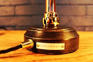 Petite fire branch table lamp for sale 2