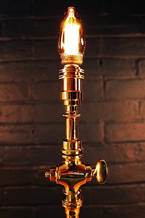 Petite fire branch table lamp for sale 1