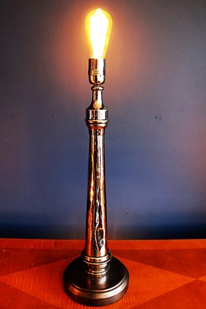 upcycling recycling chrome fire branch nozzle lamp light 9