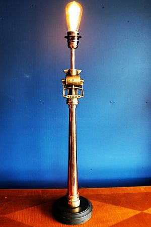 Upcycled recycled bespoke fire copper brass french branch lamp light 1