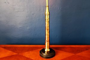 upcycling recycling bespoke copper fire branch nozzle lamp light 7
