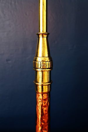 upcycling recycling bespoke copper fire branch nozzle lamp light 8