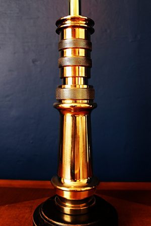 Upcycled recycled bespoke fire brass sprayer branch lamp light 4