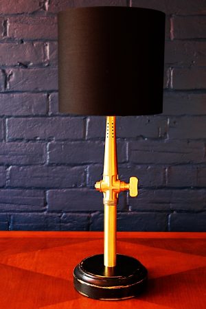 Upcycled recycled bespoke brass beer barrel tap lamp light 13