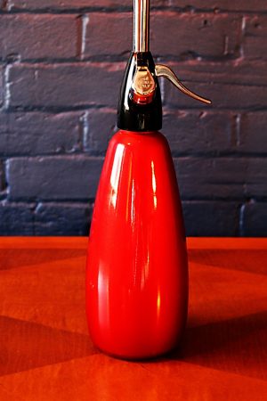 Upcycled recycled bespoke red soda syphon branch lamp light 6