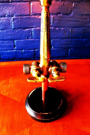 Upcycled recycled bespoke brass beer barrel tap lamp light 6
