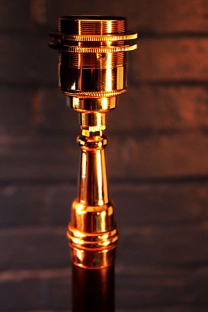 Upcycled recycled bespoke black copper fire branch lamp light 5