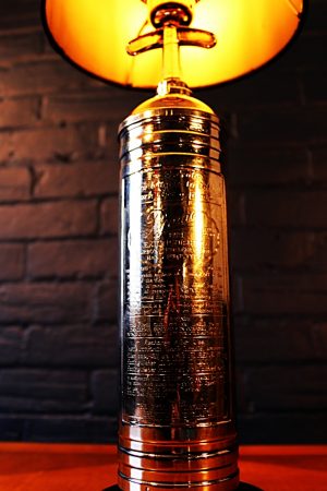 Upcycled recycled bespoke chrome fire extinguisher lamp light 2