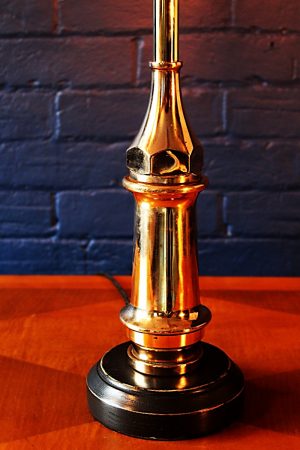 Upcycled recycled bespoke fire brass branch lamp light 6