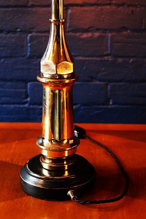 Upcycled recycled bespoke fire brass branch lamp light 7