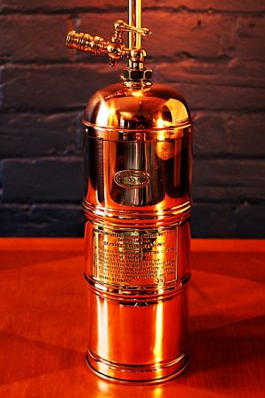 Upcycled recycled bespoke copper brass sprayer lamp light 2