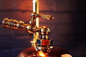 Upcycled recycled bespoke copper brass sprayer lamp light 4