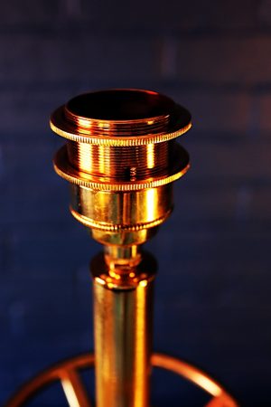 Upcycled recycled bespoke painted Porsche fire extinguisher lamp light