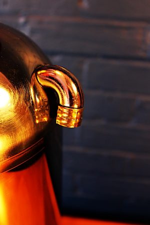 Upcycled recycled bespoke chrome American fire extinguisher lamp light 8