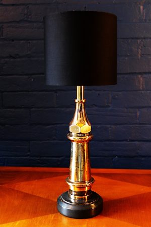 Upcycled recycled bespoke fire brass fire branch lamp light 5