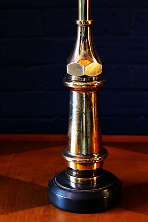 Upcycled recycled bespoke fire brass fire branch lamp light 6