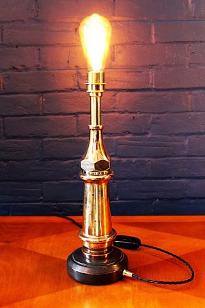 Upcycled recycled bespoke fire brass fire branch lamp light 7