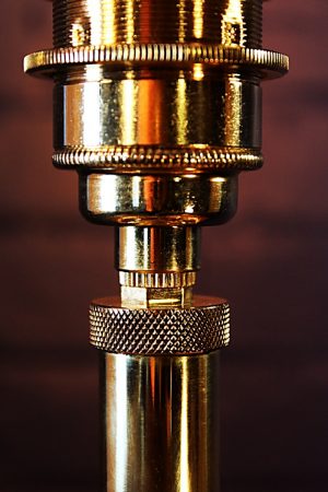 Upcycled recycled brass fire extinguisher table lamp light 8