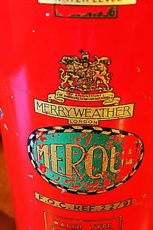 Upcycled recycled vintage red fire extinguisher table lamp light 1