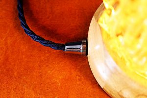 Upcycled recycled repurposed vintage glass pineapple table lamp light 1