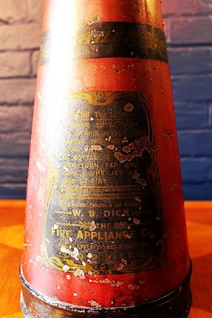 UUpcycled recycled brass fire extinguisher table lamp light 59