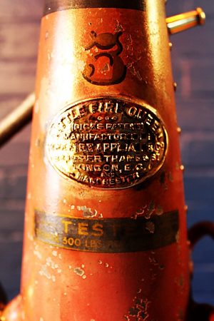 Upcycled recycled brass fire extinguisher table lamp light 60