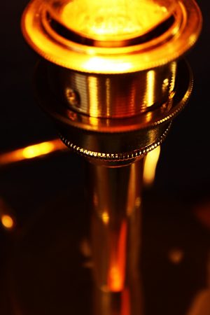 Upcycled recycled brass fire extinguisher table lamp light 24