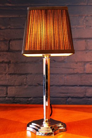 Art Deco chrome table lamp light 6