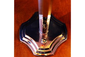 Art Deco chrome table lamp light 5
