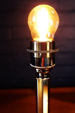 Art Deco chrome table lamp light 1
