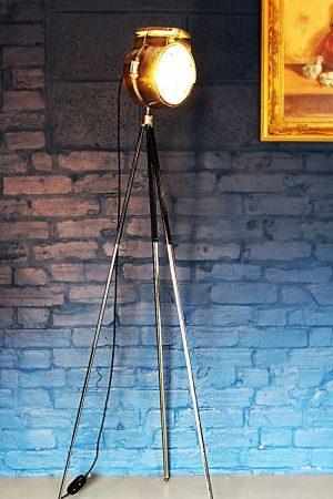 Bullfinch vintage tripod lamp upcycled recycled table standard industrial 7
