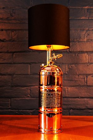 Upcycled recycled bespoke copper brass sprayer lamp light 8