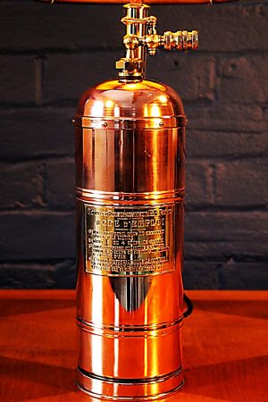 Upcycled recycled bespoke copper brass sprayer lamp light 25