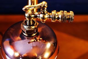 Upcycled recycled bespoke copper brass sprayer lamp light 29