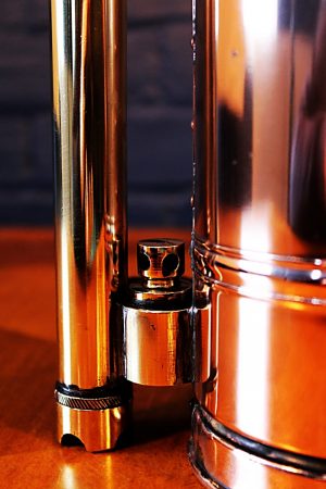 Upcycled recycled bespoke copper brass sprayer lamp light 30