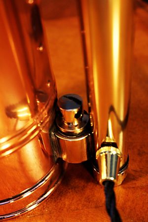 Upcycled recycled bespoke copper brass sprayer lamp light 32