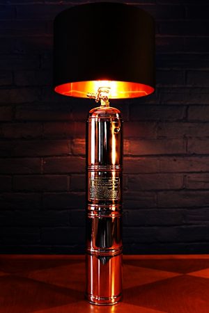 Upcycled recycled bespoke copper brass sprayer lamp light 33