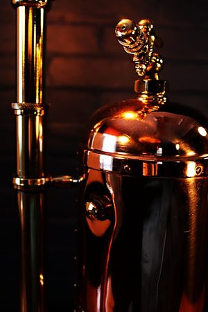 Upcycled recycled bespoke copper brass sprayer lamp light 41