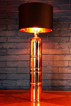 Upcycled recycled bespoke copper brass sprayer lamp light 43