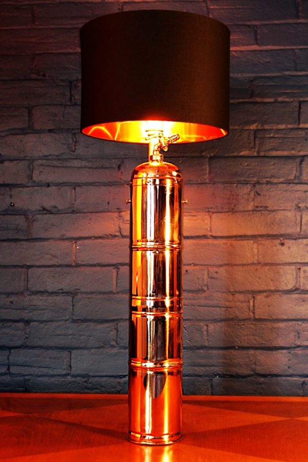Upcycled recycled bespoke copper brass sprayer lamp light 43