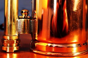 Upcycled recycled bespoke copper brass sprayer lamp light 47